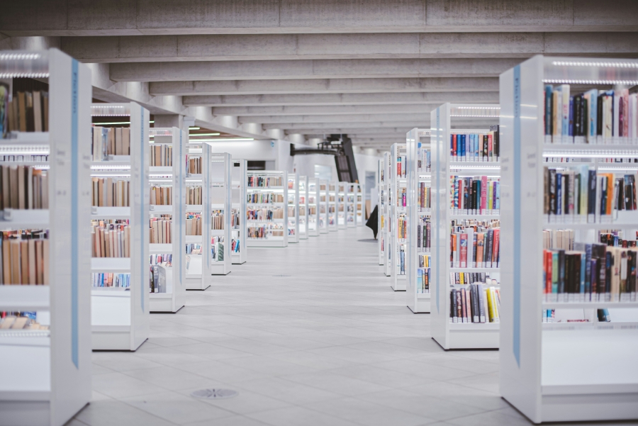Biblioteka. Fot. Ryunosuke Kikuno, Unsplash