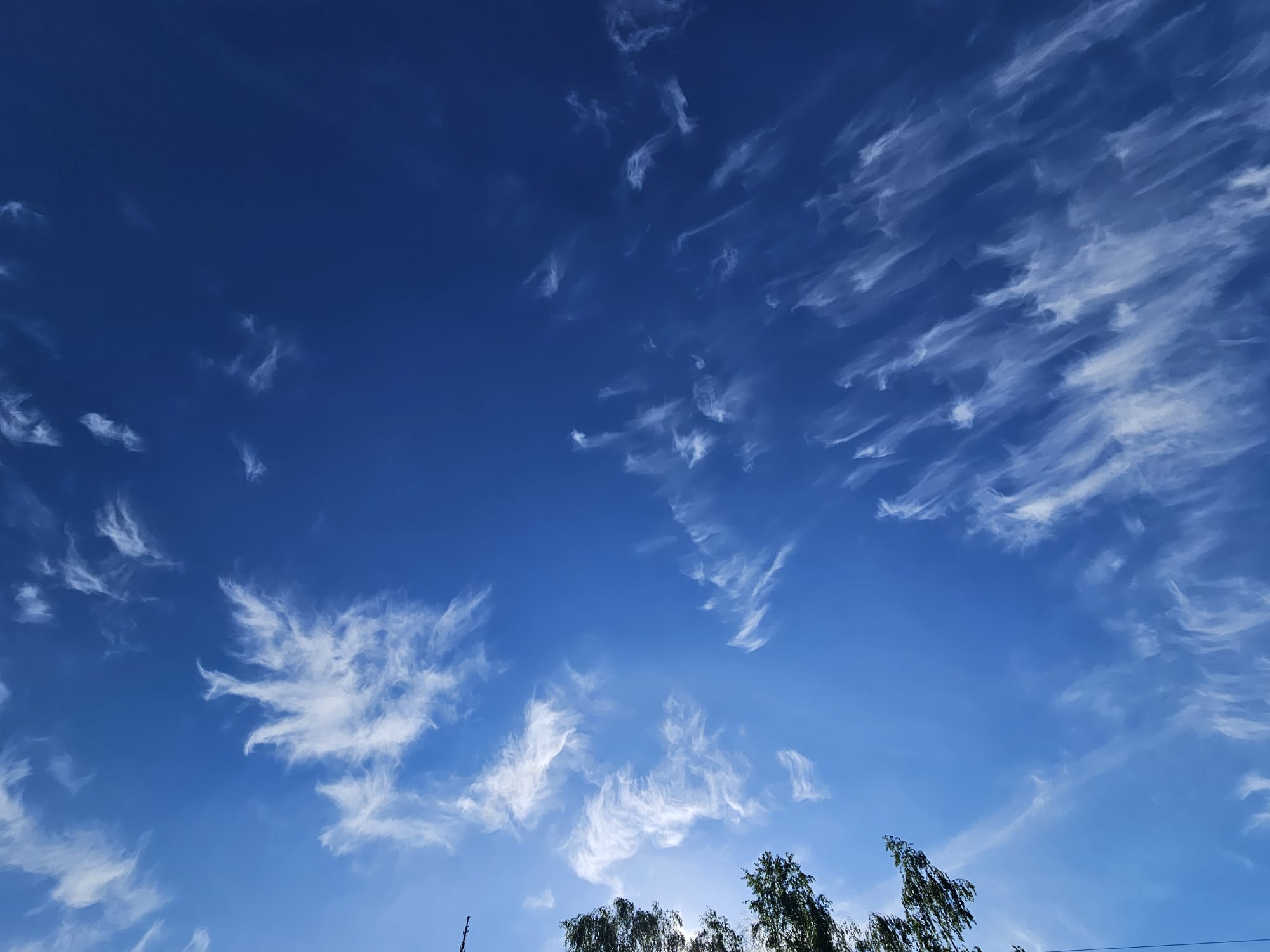 Chmury Cirrus, 06.05.2024 r. Fot. Izabela Adrian | IMGW-PIB