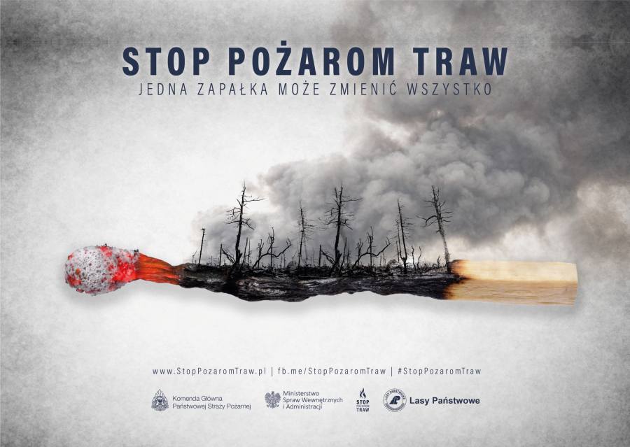 Stop pożarom traw.| kgpsp.gov.pl