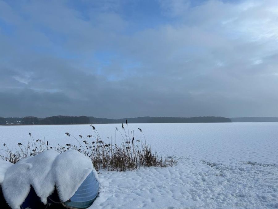 Mazury, Jezioro Isąg, 22.01.2024r., Fot Agnieszka Saluta-Śmiałkowska | IMGW-PIB