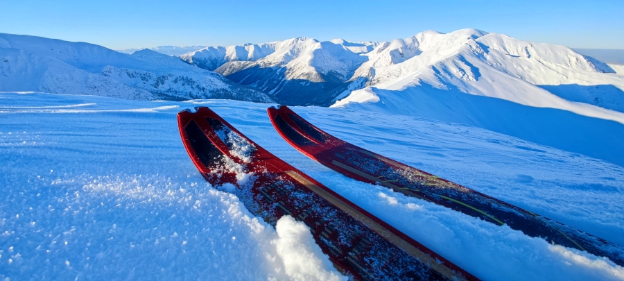 Na nartach na Kasprowym Wierchu. Fot. Witold Kaszkin | IMGW-PIB
