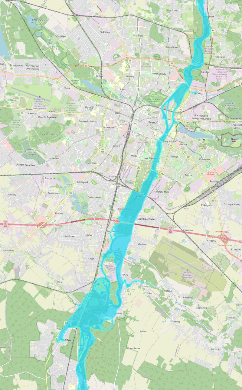 Nowy produkt IMGW-PIB: Prognoza zasięgu przestrzennego zwierciadła wody - Poznań