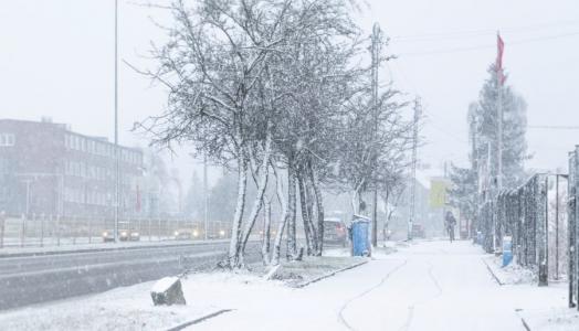 Fot. Mateusz Zamajtys | IMGW-PIB | Opady śniegu w Białymstoku