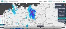 Prognoza opadów deszczu w piątek 09.07.2021 r. o godz. 00:00 wg modelu Alaro 4k. | http://meteo.imgw.pl/