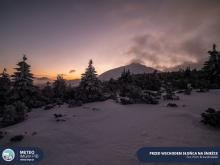 Przed wschodem słońca na Śnieżce, fot. Piotr Krzaczkowski | IMGW-PIB