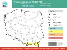 IMGW-PIB: Silne burze na południowym wschodzie Polski
