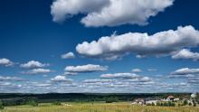 Chmury Cumulus humilis (Cu hum) na Podlasiu. Fot. Maciek Maciejewski | IMGW-PIB