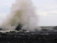Silny sztorm na Bałtyku, 18.02.2022 r. Fot. Info Meteo – Północ Pl.