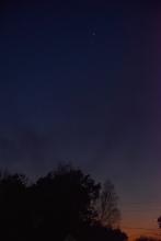 Koniunkcja Jowisza i Wenus obserwowana z Mazowsza, wieczór 02.03.2023 r. Fot. Izabela Adrian | IMGW-PIB