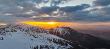 Zachód słońca w Tatrach, 10.05.2023 r. Fot. Witek Kaszkin | IMGW-PIB