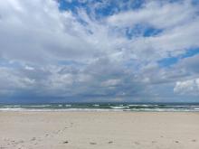 Plaża w Krynicy Morskiej, 18.07.2023 r.. Fot. Izabela Adrian | IMGW-PIB