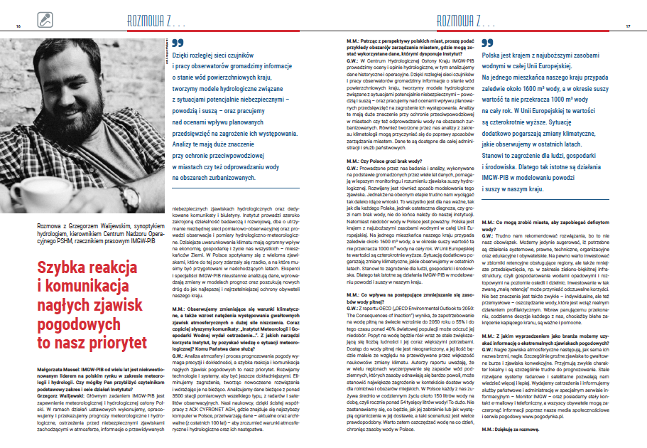 Szybka reakcja i komunikacja nagłych zjawisk pogodowych to nasz priorytet