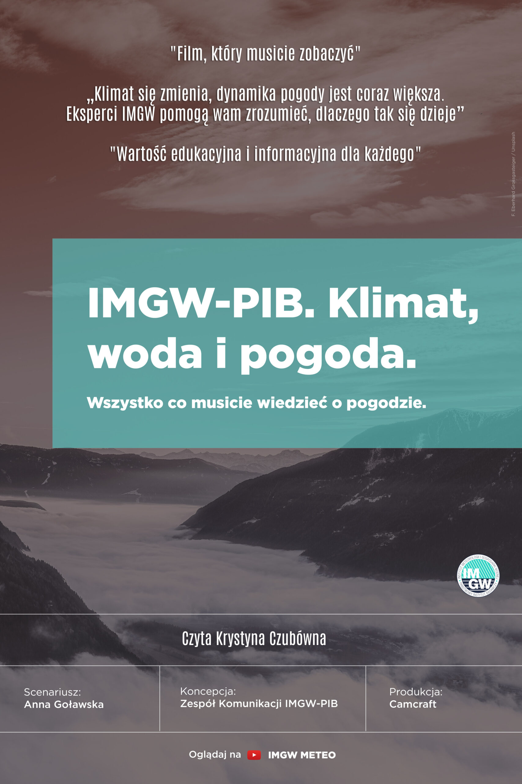„Klimat, woda i pogoda” najnowszy film IMGW-PIB, który każdy z nas musi zobaczyć
