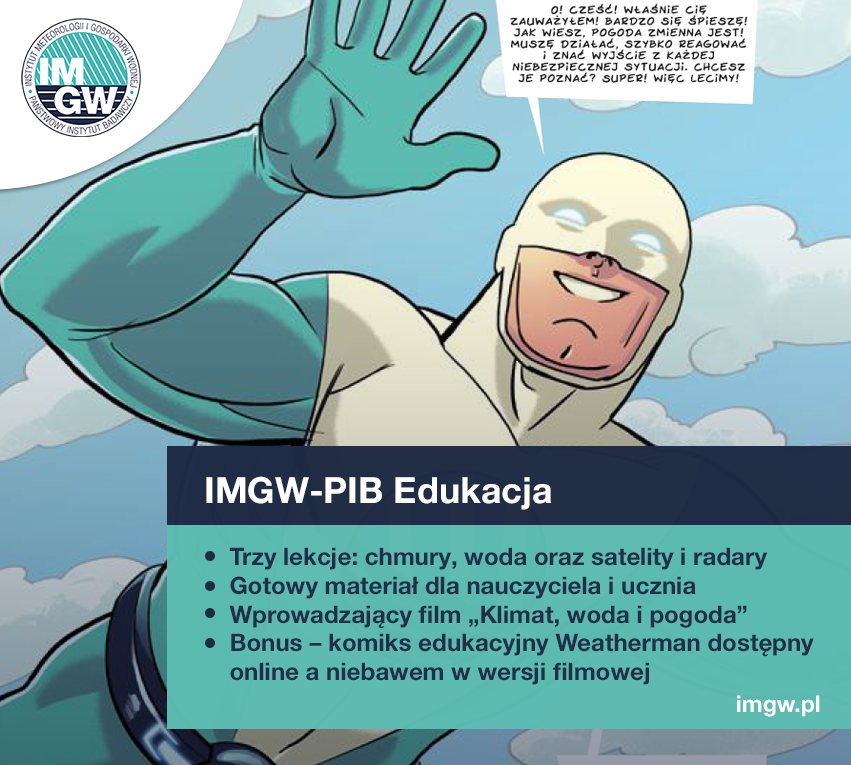 IMGW-PIB przygotowało materiały dydaktyczne do nauki zjawisk pogodowych