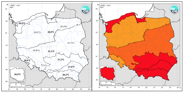 IMGW-PIB Raport: Klimat w Polsce – Lipiec 2021