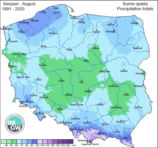 IMGW-PIB: Zestaw norm klimatycznych dla Polski