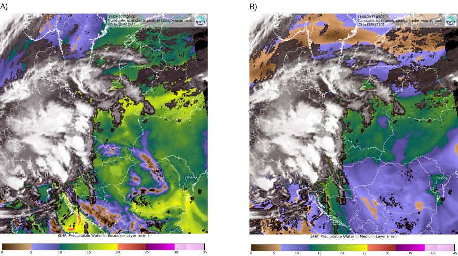 MHWM: Monitoring the 11 August 2017 storm in central Poland with satellite data and products