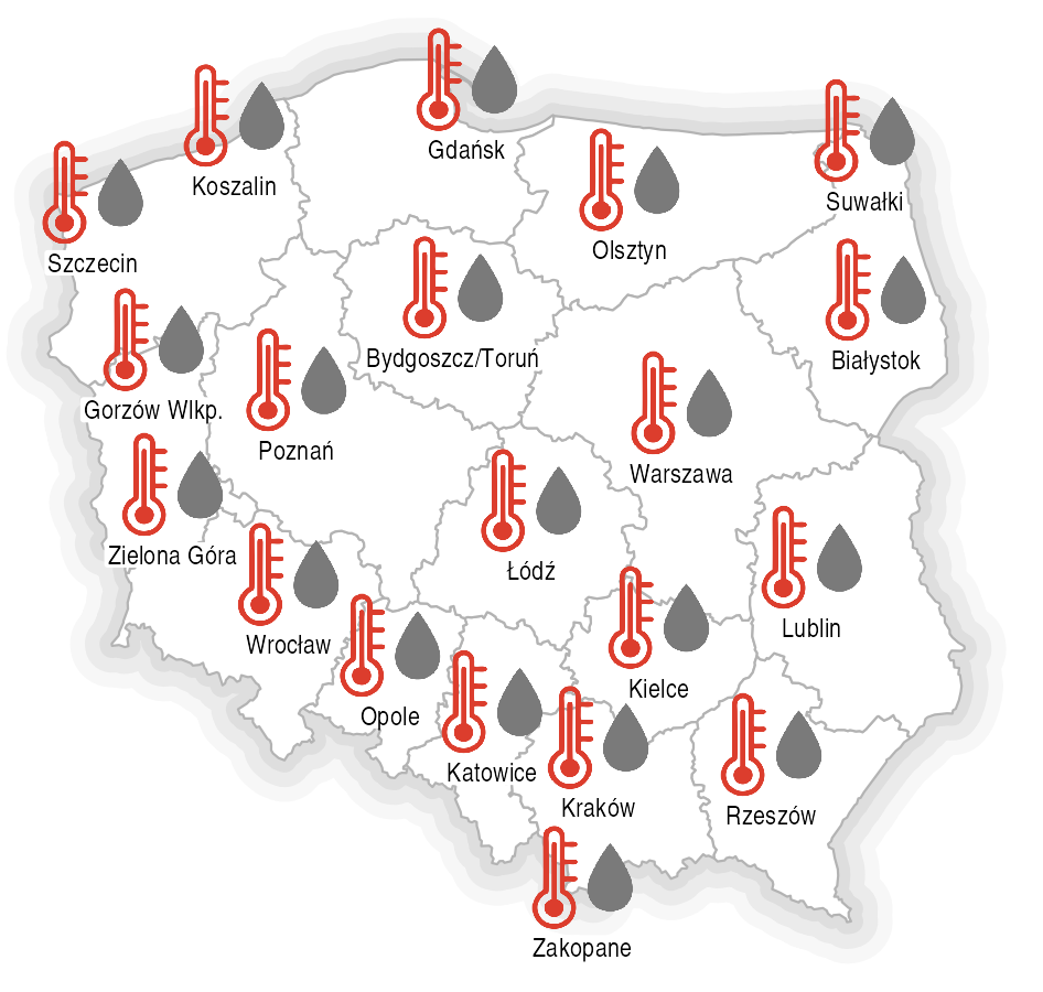 IMGW-PIB: Eksperymentalna prognoza długoterminowa temperatury i opadu na wrzesień 2022 r. – grudzień 2022 r.