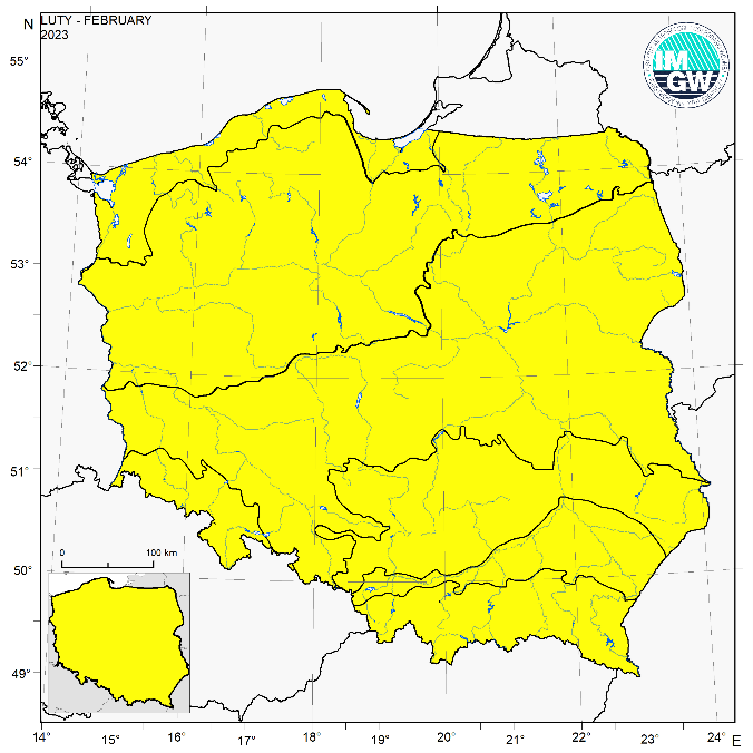 Charakterystyka wybranych elementów klimatu w Polsce w lutym 2023 roku