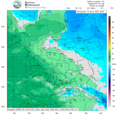 Prognoza hydrologiczna wezbrania na Odrze 23.09.2024.