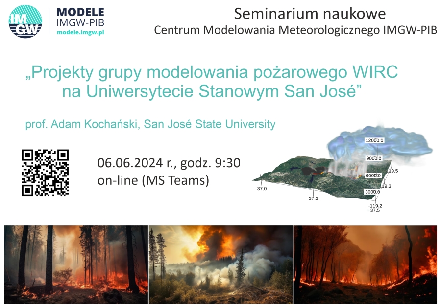 Zaproszenie do udziału w seminarium „Projekty grupy modelowania pożarowego WIRC na Uniwersytecie Stanowym San José”
