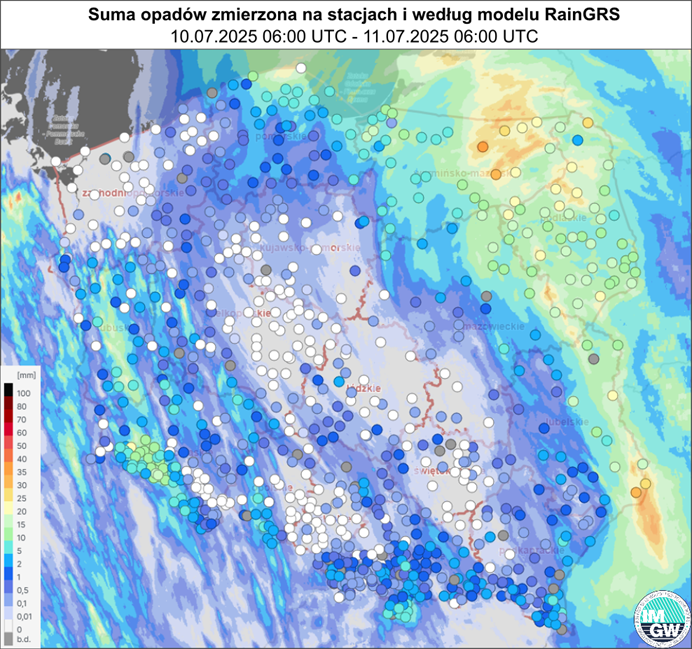 Komunikat Instytutu Meteorologii i Gospodarki Wodnej – PIB o aktualnej i prognozowanej sytuacji meteorologicznej i hydrologicznej w kraju