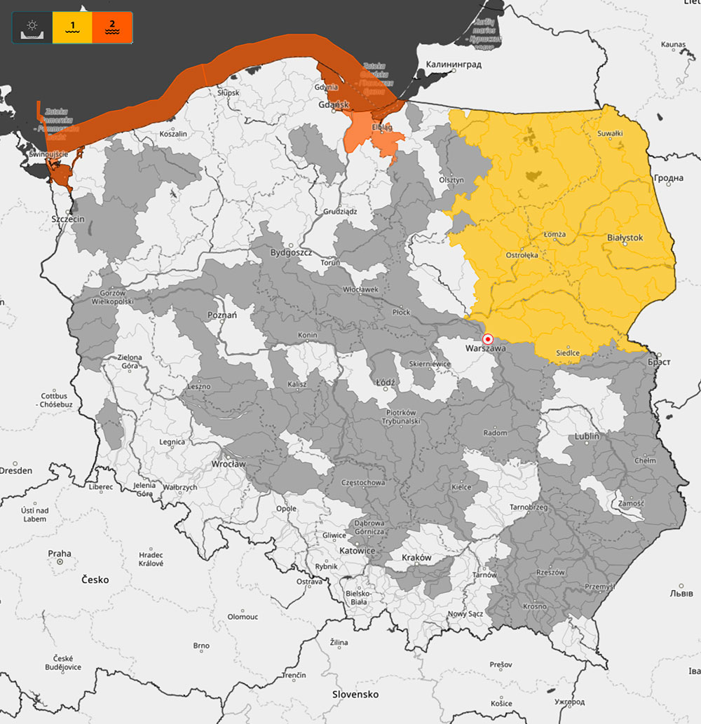 Komunikat Instytutu Meteorologii i Gospodarki Wodnej – PIBo aktualnej i prognozowanej sytuacji meteorologiczneji hydrologicznej w kraju