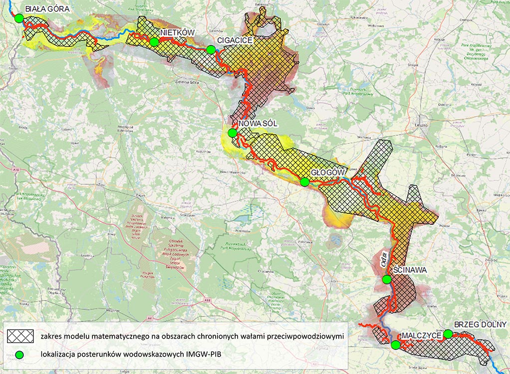Centrum Modelowania Powodziowego i Suszy w IMGW-PIB przygotowało hybrydowe modele matematyczne, które mogą stanowić wsparcie przy podejmowaniu decyzji podczas sytuacji kryzysowych związanych z przepływem wód powodziowych na rzekach.