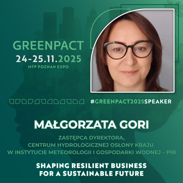 Małgorzata Gori jako prelegent na #GREENPACT2025!