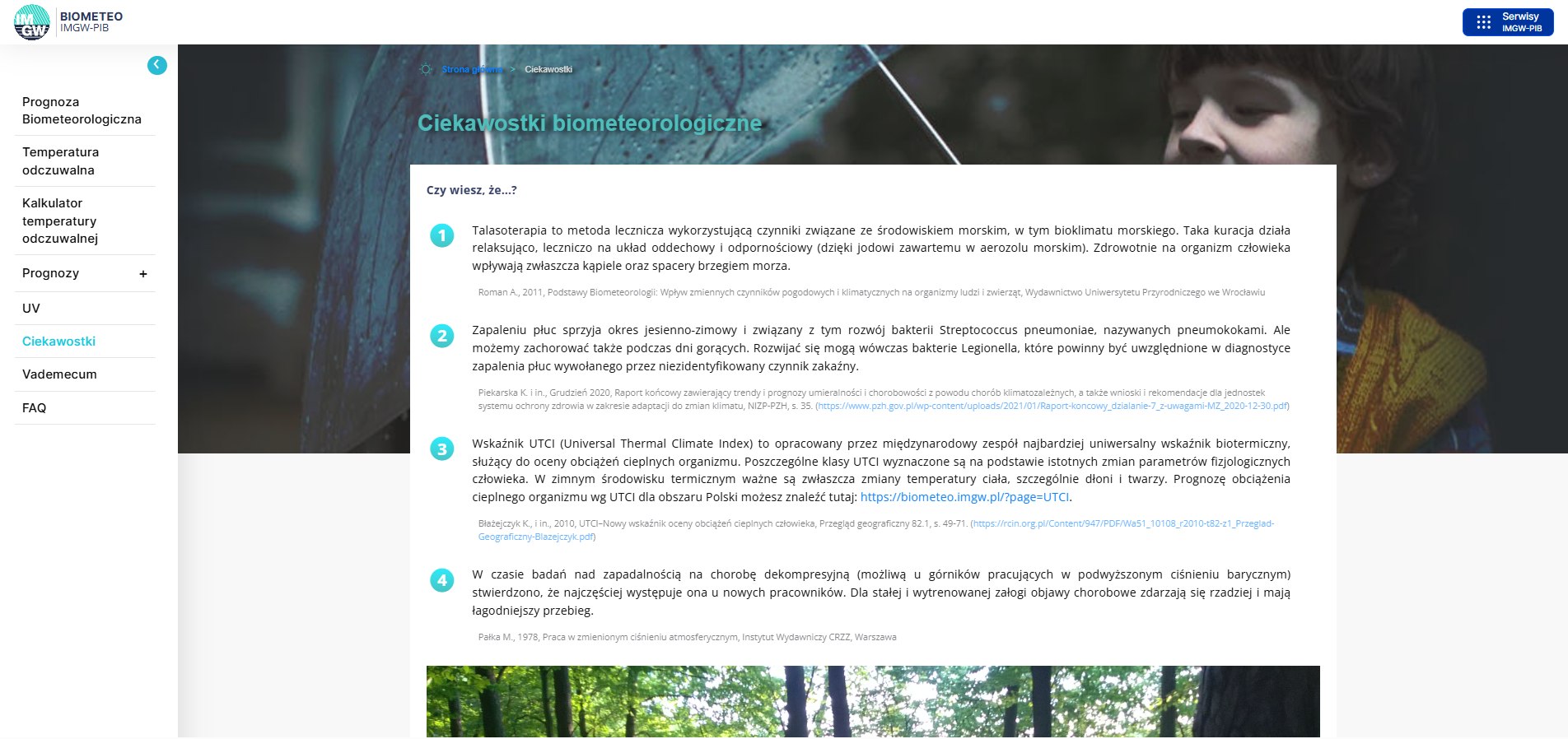 Biometeorologia w pigułce – cykl ciekawostek od IMGW-PIB