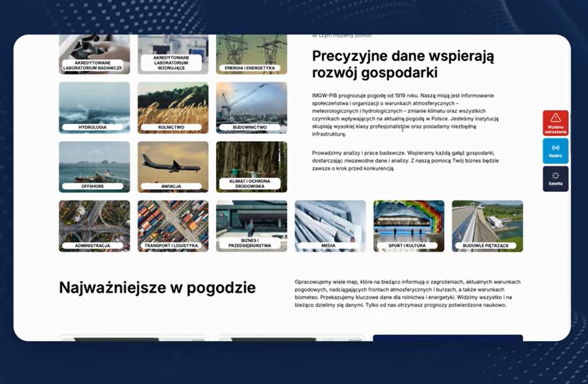 PATRZĄC W PRZYSZŁOŚĆ – SERWISY INFORMACYJNE IMGW-PIB