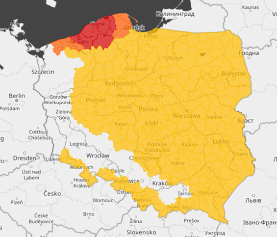 Podsumowanie sytuacji meteorologicznej i hydrologicznej na godz. 8:00 dnia 4.01.2026 r. wraz z prognozą na najbliższe godziny i dni