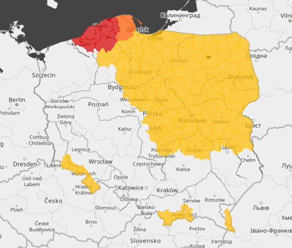 Podsumowanie sytuacji meteorologicznej i hydrologicznej na godz. 16:00 dnia 4.01.2026 r. wraz z prognozą na najbliższe godziny i dni