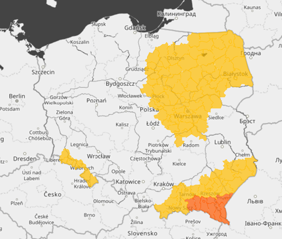 Podsumowanie sytuacji meteorologicznej i hydrologicznej na godz. 12:00 dnia 6.01.2026 r. wraz z prognozą na najbliższe godziny i dni