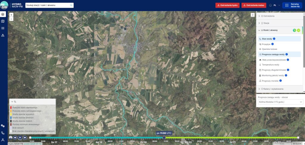 Prognoza zasięgu wody Kotlina Kłodzka