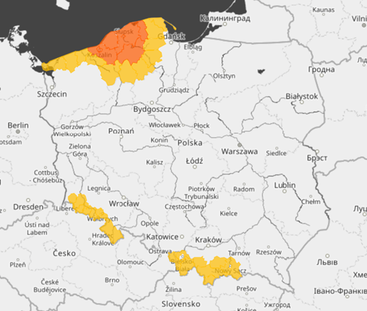 Podsumowanie sytuacji meteorologicznej i hydrologicznej na godz. 08:00 dnia 3.01.2026 r. wraz z prognozą na najbliższe godziny i dni