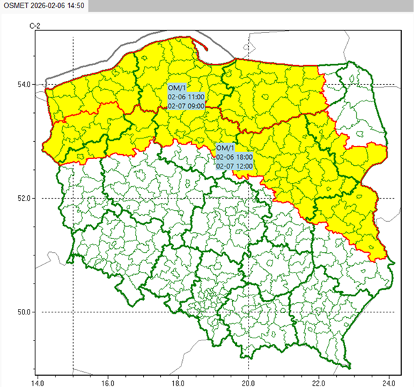 Aktualna i prognozowana sytuacja meteorologiczno-hydrologiczna