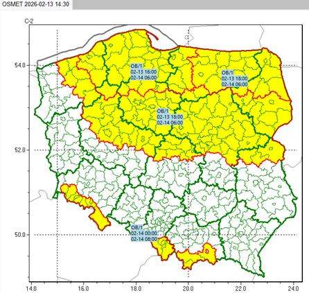 Aktualna i prognozowana sytuacja meteorologiczna