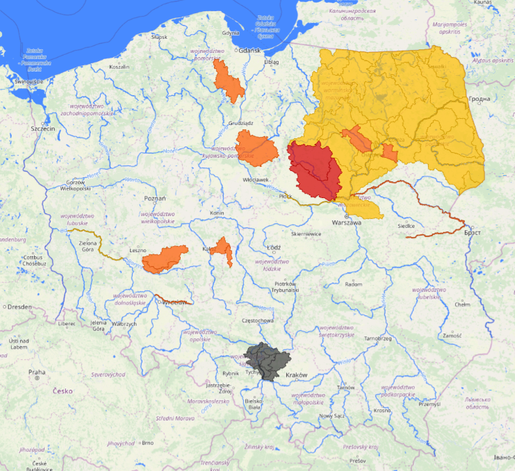 Aktualna i prognozowana sytuacja meteorologiczna i hydrologiczna – raport nr 58