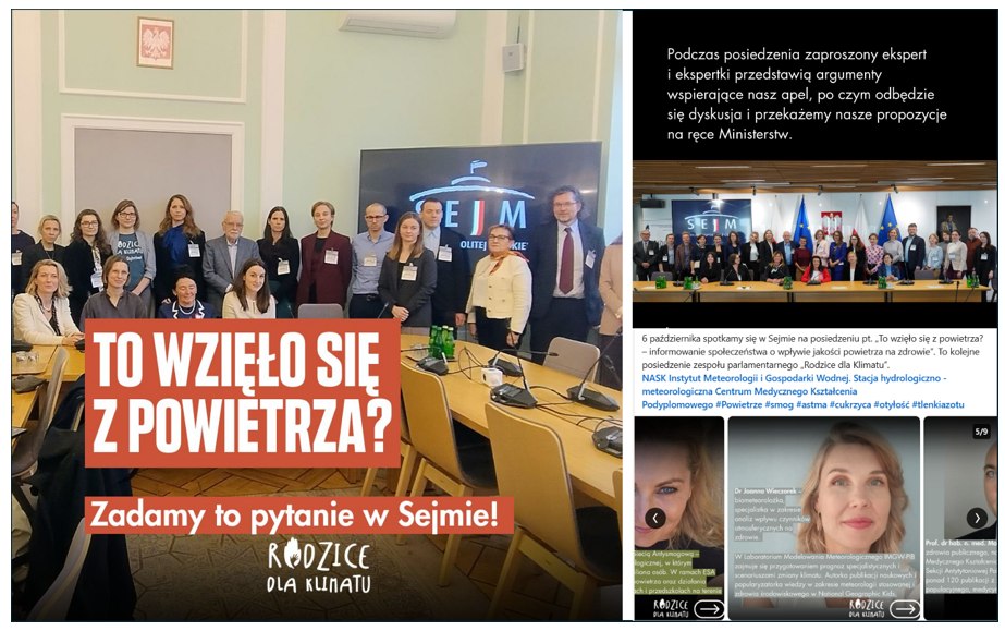 Zanieczyszczenie powietrza i zdrowie w debacie Zespołu Parlamentarnego z udziałem IMGW-PIB